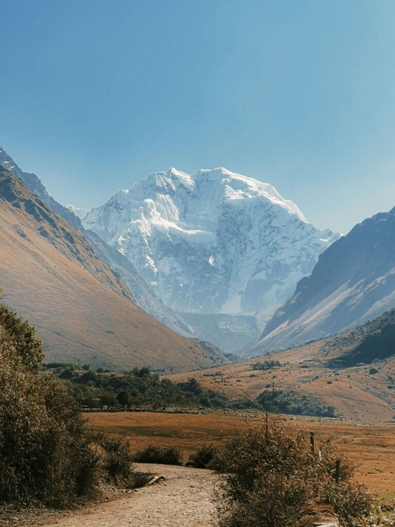 Nevado Salkantay desde el valle